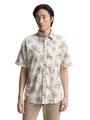 Regular Fit Kurzarmhemd mit Palmen-Print XXL Regular Fit - Off White Stripe Palm Design