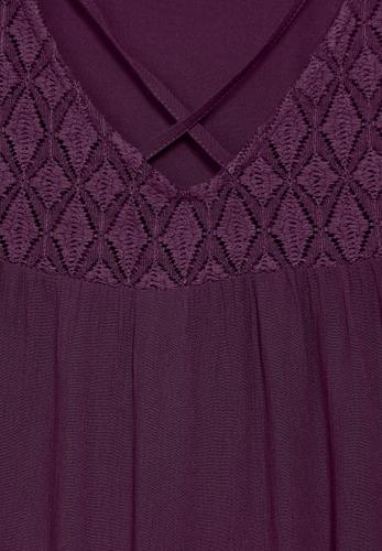 Top mit Spitze 42 - Dark Berry Purple