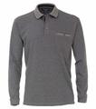 Polo-Shirt Langarm gestreift 3XL - Blau