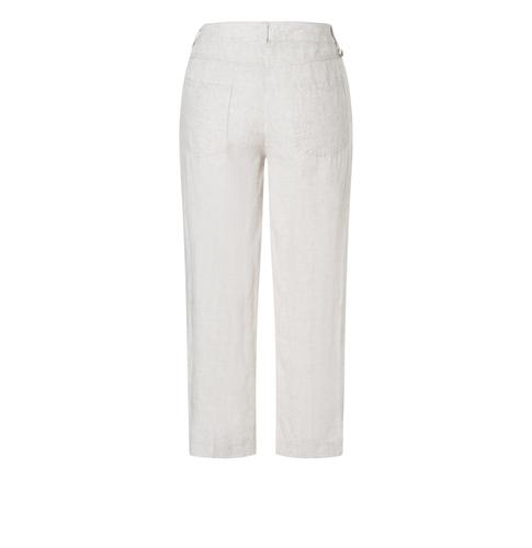MAC JEANS - NORA, Pure linen 40/OL Wide Fit - Grau