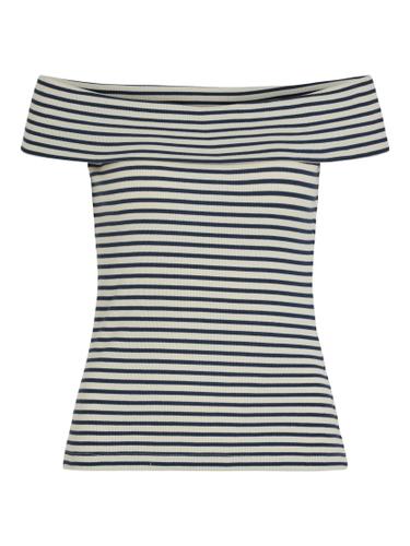VISALJA OFF SHOULDER TOP M Normal geschnitten - Cloud Dancer