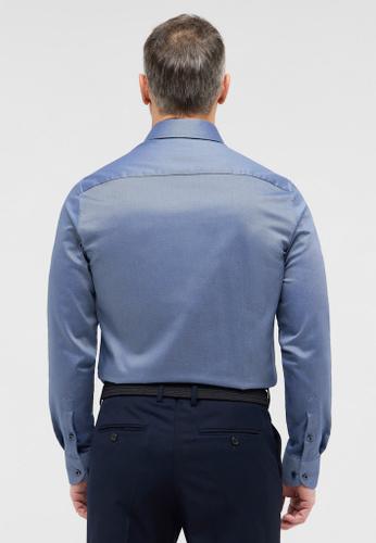 Hemd Dobbydesign Langarm Blau 43/Langarm - 67cm