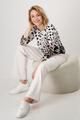 Strickpullover mit Leomuster 40 - Creamy Beige Gemustert