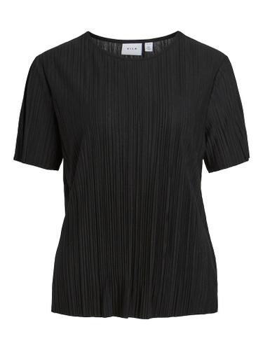 VIPLISA O-NECK S/S TOP - NOOS S Normal geschnitten - Black Beauty