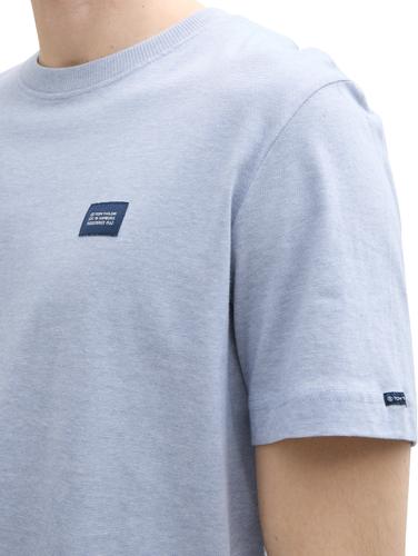 T-Shirt mit Logo-Label XXXL Regular Fit - Dove Blue White Fine Stripe