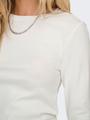 ONLRILEY O-NECK L/S TOP JRS NOOS Weiß S