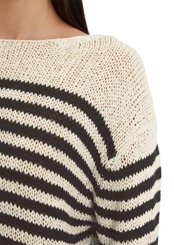 Gestreifter Pullover loose Mehrfarbig XL