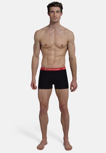 TOM TAILOR Herren Pants 3er Pack M - Schwarz-dunkel-uni