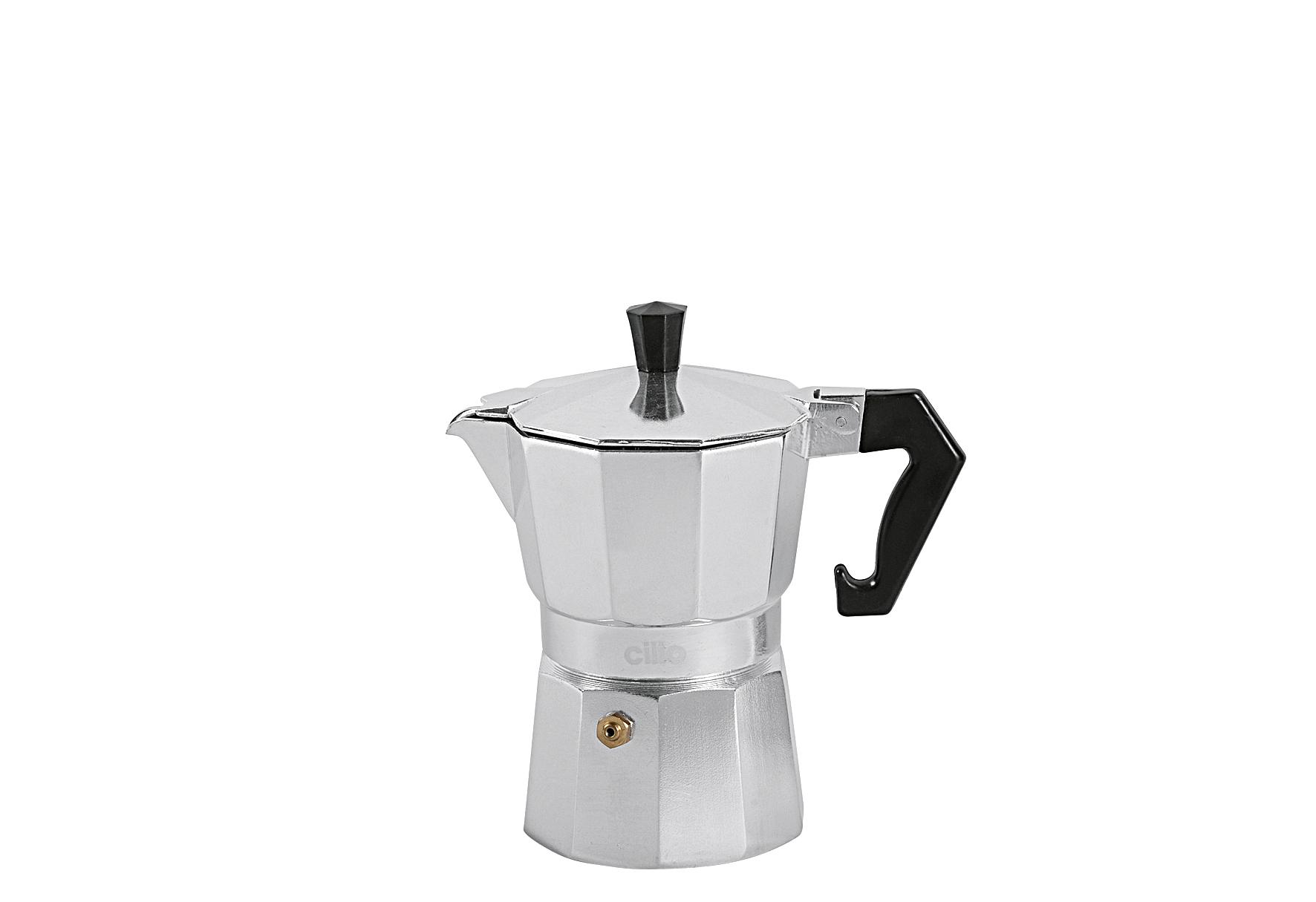 Espressokocher Classico 3 Tassen Aluminium 16cm Ø8,5cm