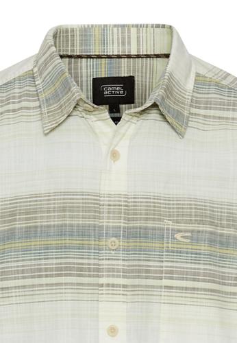 Gestreiftes Hemd aus reiner Baumwolle M Regular Fit - Sea Pine
