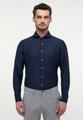 Linen Shirt Twill Langarm 38/Langarm - 67cm SLIM FIT - Midnight