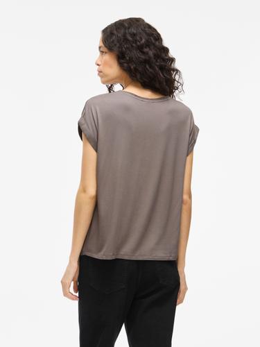 VIELLETTE S/S SATIN TOP - NOOS 40 Normal geschnitten - Falcon