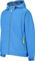 CMP Kinder Regenjacke KID JACKET FIX HOOD 128 in Blau