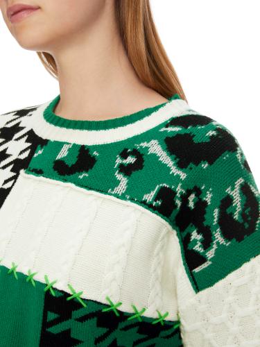Strick-Pullover im Muster-Mix 40 - Brilliant Green New