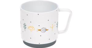 Porzellan-Tasse Natur, blau