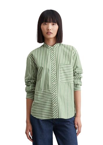 Patchwork-Streifenbluse oversize S