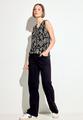 Top mit Ornament Print S - Black