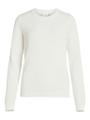 VIDALO O-NECK L/S KNIT TOP- NOOS L Normal geschnitten - White Alyssum
