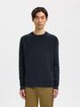 SLHDANE LS KNIT STRUCTURE CREW NECK NOOS XL Normal geschnitten - Sky Captain