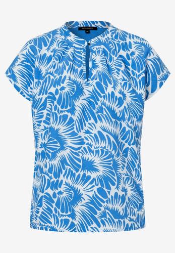 Blusenshirt blau/weiß Frühjahrs-Kollektion Mehrfarbig 40