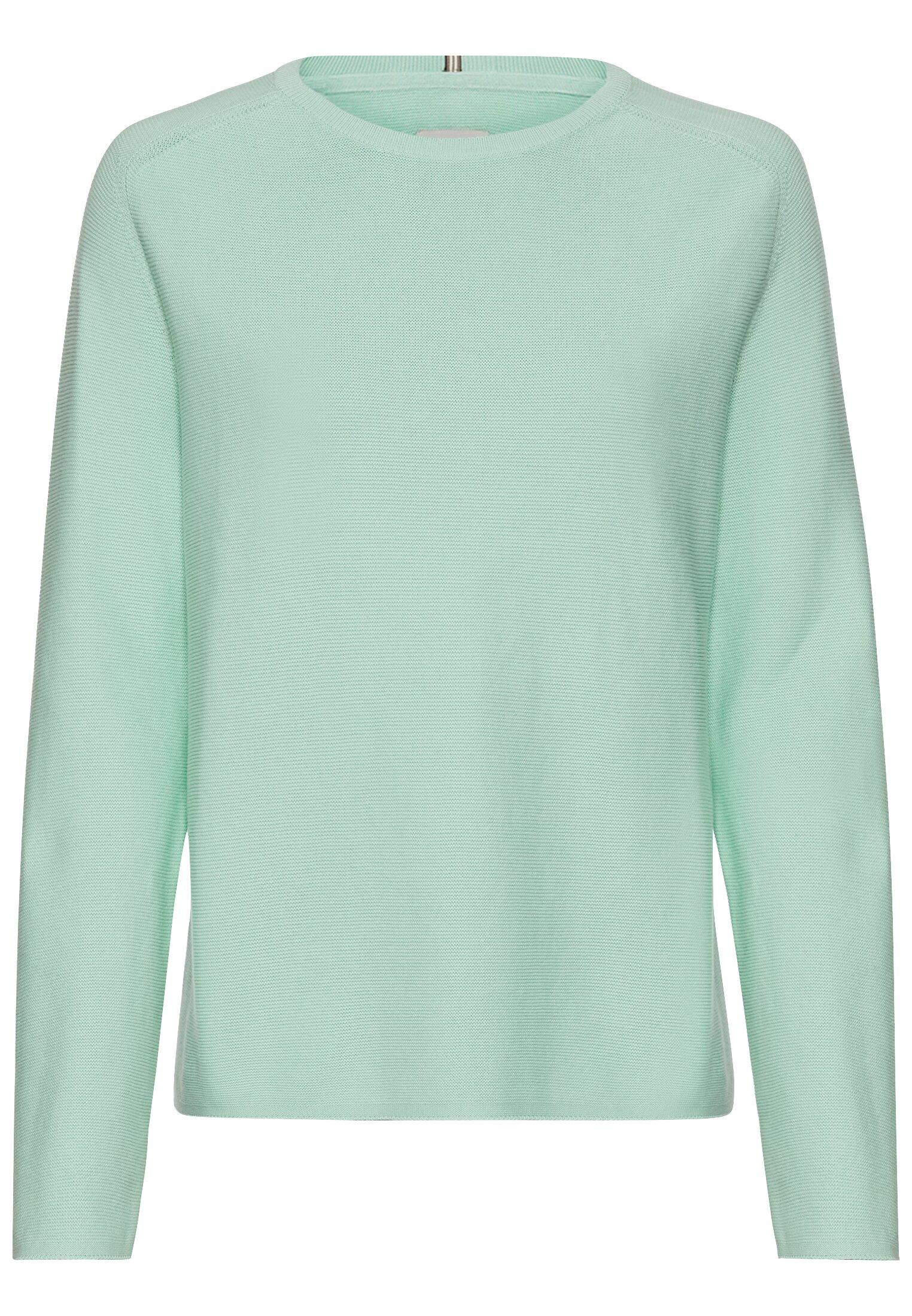 Strickpullover aus reiner Baumwolle S Regular Fit - Light Peppermint