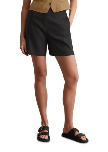 Leinenshorts flared 42 Flared - Black