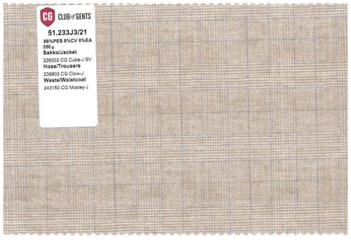 CG Cuba-J SV Sakko 48 Slim Fit - Hellbeige