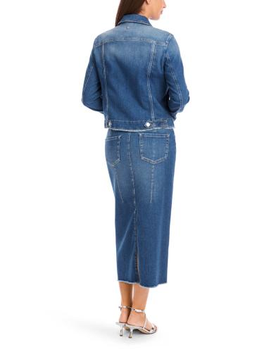Jeansjacke in Denim - "Rethink Together" Blau 34