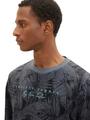 Sweatshirt mit Allover-Print XXXL Regular Fit - Navy Tonal Big Leaf Design