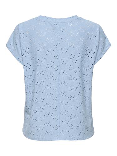 ONLSMILLA LIFE S/S TOP JRS NOOS M Normal geschnitten - Soft Chambray