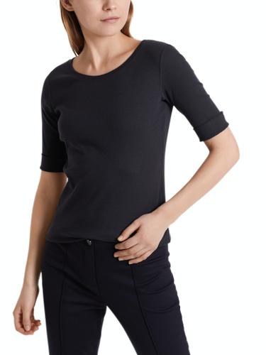 Rundhals-Shirt mit halben Ärmeln Blau 34