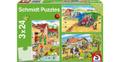Schmidt Spiele Puzzle »Tiere Auf dem Bauernhof 3x24 Teile«, Puzzleteile