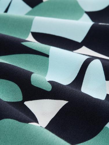 Kleid aus Viskose 36 Regular Fit - Green Dots And Shapes Design