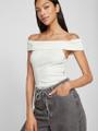 VISAHIA OFF SHOULDER TOP Weiß XL