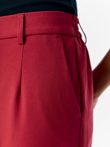 OBJLISA SLIM PANT NOOS 44 Gerade geschnitten - Karanda Red