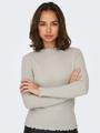 ONLEMMA LS GLITTER TOP JRS NOOS S Normal geschnitten - Pumice Stone