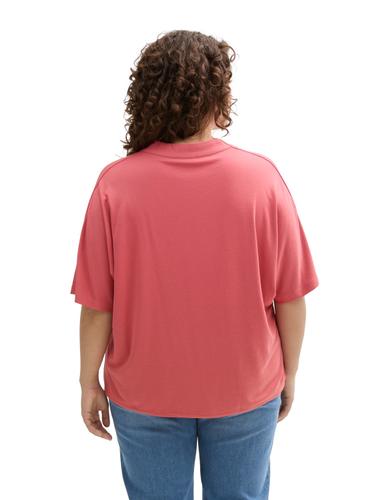 Plus Size - T-Shirt mit V-Ausschnitt 54 Regular Fit - Berry Red