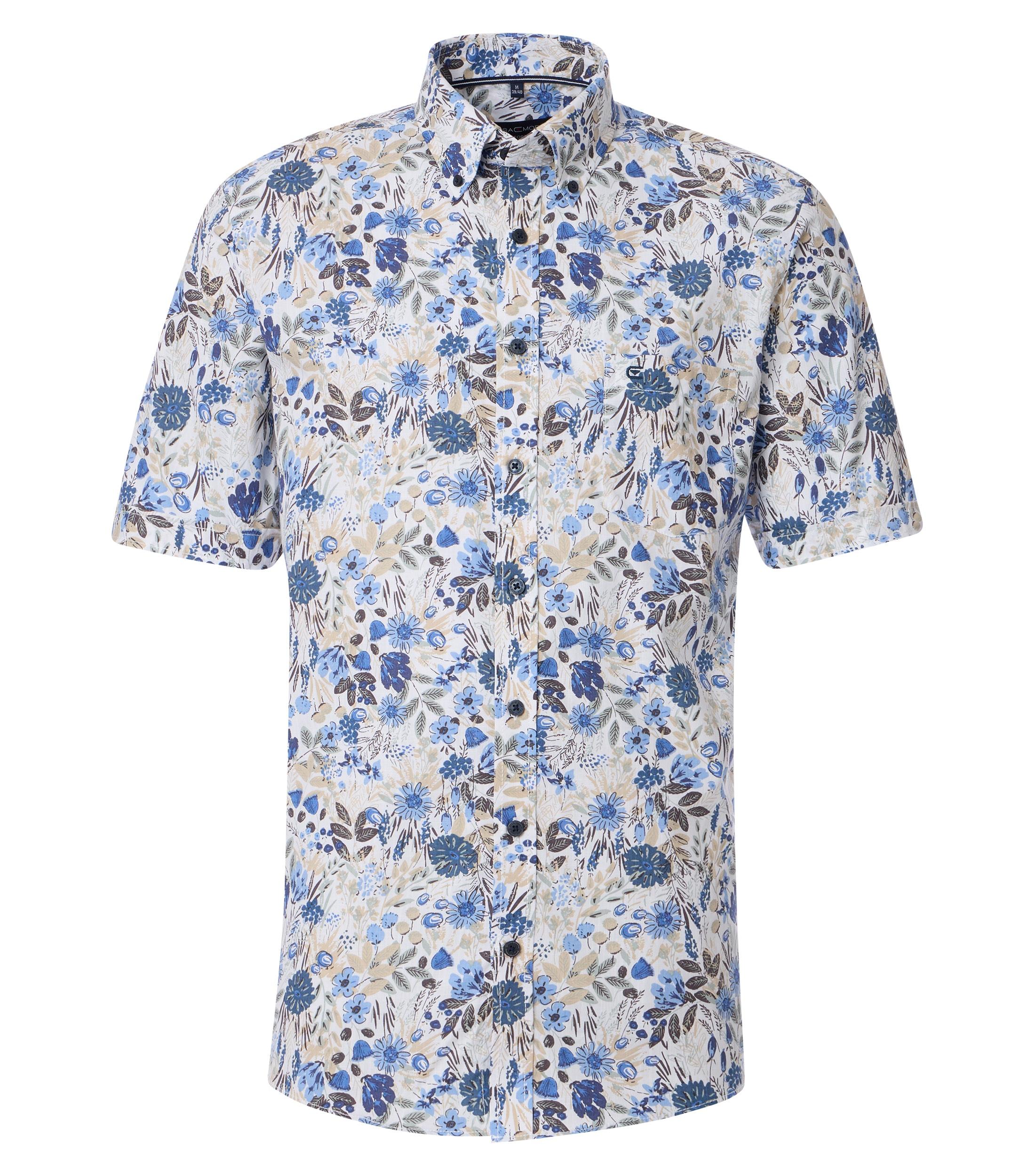 Freizeithemd Kurzarm XXL Comfort Fit - Blau