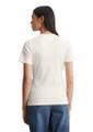 Ripp-Jersey-T-Shirt slim Weiß M