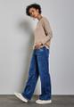Shirt mit Raffungen Beige 36