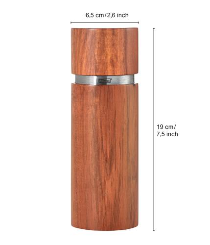 AdHoc Salz-/Pfeffermühle »Profi CeraCut Mahlwerk Akazienholz 19 cm«