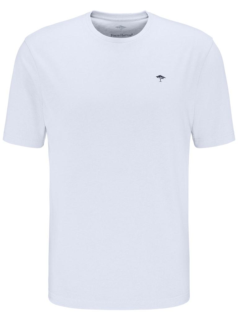 T-Shirt, O-Neck Weiß XL