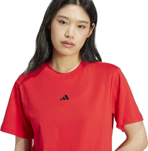 ADIDAS Damen Shirt Essentials Small Logo Cotton L in Rot