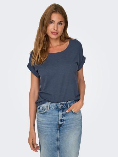 ONLMOSTER S/S O-NECK TOP NOOS JRS Blau L