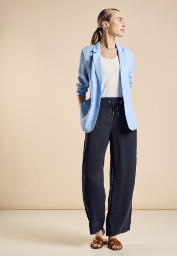 Wide Leg Hose Blau 38/30