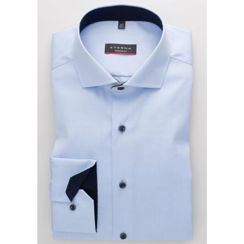 Cover Shirt Twill Langarm 41/Langarm - 65cm MODERN FIT - Hellblau
