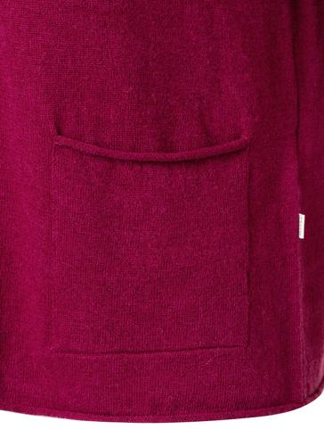 Strickjacke Knopf 1/1 Arm 42 Regular Fit - Bordeaux