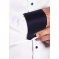 Cover Shirt Twill Langarm 41/Langarm - 65cm MODERN FIT - Weiß
