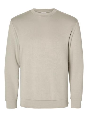 SLHEMANUEL SOFT CREW NECK SWEAT NOOS Grau S