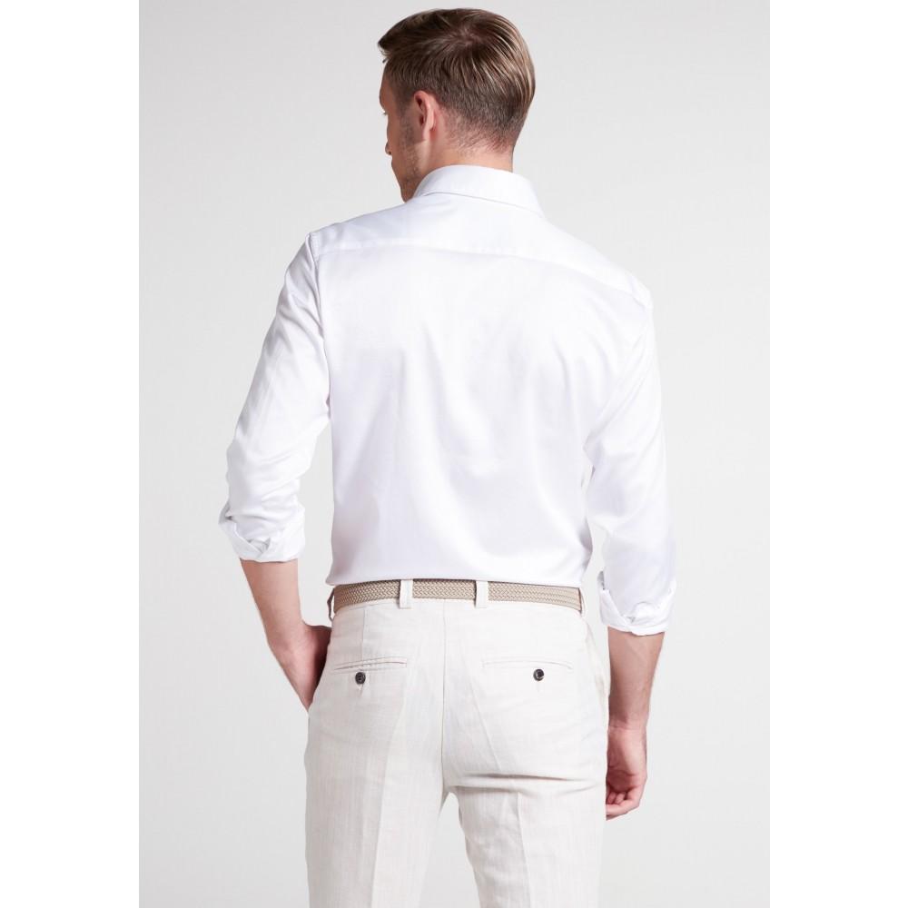 Soft Luxury Shirt Twill Langarm 44/Langarm - 67cm SLIM FIT - Weiß